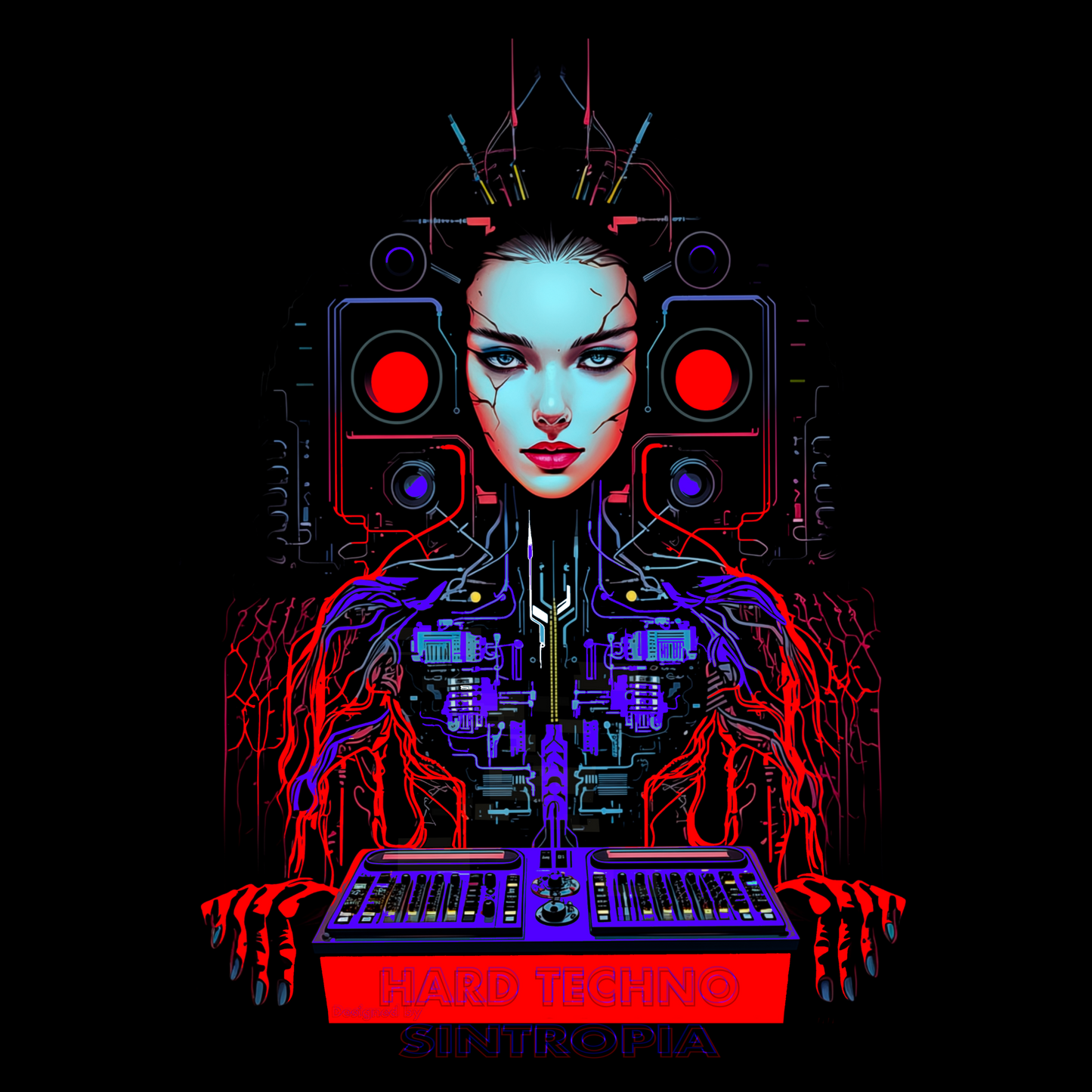 HardTechno - Camiseta Unisex